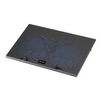 Base Para Notebook C3Tech 17,3" Com 2 Cooler, LED Azul, Preto - NBC-80BK