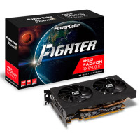 Placa de Vídeo PowerColor AMD Fighter Radeon RX 6500 XT, 4GB, GDDR6, FSR, Ray Tracing - AXRX 6500 XT 4GBD6-DH