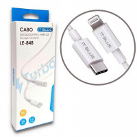 Cabo de Dados Tipo C Para Lighting Iphone Nexsoul, 1 Metro, Branco - CA-45L