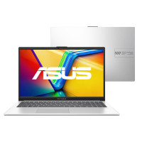 Notebook Asus Vivobook Go 15 E1504GA, Intel Core I3-N305, 4GB, SSD 256GB, Tela 15.6", Linux, Prata - 90NB0ZT1-M02470