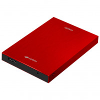 Case Para HD 2.5" C3Tech, SATA USB 3.0, 6Gbps, Vermelho - CH-400RD