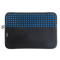 Case Para Notebook até 15" Goldentec GT Poá, Neoprene, Preto e Azul - LSN6285BLUE