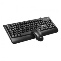 Teclado E Mouse Lenovo Lecoo, USB, ABNT2, 104 teclas, Com Teclado Numérico, Preto - CM105