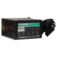 Fonte Gamer Aerocool Stealth VX-600 BIV, 600W, Bivolt, Atx, Preto - 86370
