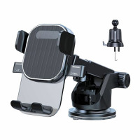 Suporte Universal Veicular Para Smartphone e Celular H`Maston, Preto - CJ-57