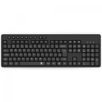 Teclado Office Redragon BK-7094, Membrana, Full Size, ABNT2, Low Profile, Preto - BK-7094 PT