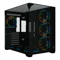 Gabinete Gamer Bluecase Grand Tokyo, mATX, Lateral Vidro, USB 3.0, Sem Fan, Sem Fonte, Preto - BG-058GRBBX