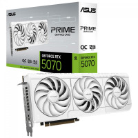 Placa de Vídeo Asus Prime NVIDIA GeForce RTX 5070 White OC Edition, 12GB, GDDR7, DLSS, Ray Tracing - 90YV0M19-M0NA00