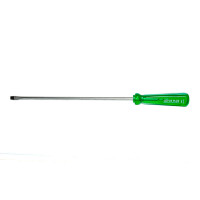 Chave Fenda 1/4x10" Lotus, Imantada, Com Cabo PVC, Verde - 4053