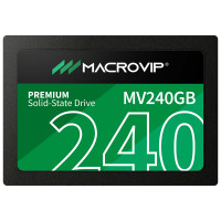 SSD Macrovip 240GB, SATA III, Leitura: 520MB/s e Gravação: 450MB/s, Preto - MV240GB