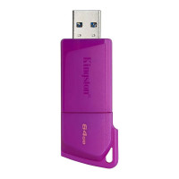 Pen Drive DataTraveler Exodia 64GB Kingston Com Conexão USB 3.2, Roxo - KC-U2L64-7LP_B