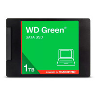 SSD WD Green, 1TB, SATA III, Leitura: 545MB/s, Gravação: 515MB/s, Verde - WDS100T5G0A