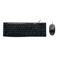 Kit Teclado e Mouse Logitech MK200 Compacto, ABNT2, Preto - 920-002718