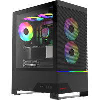 Gabinete Gamer Redragon Carbon, Mid Tower, RGB, ATX, Lateral em Vidro Temperado, Sem FANs, Preto - CA-610B