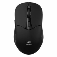 Mouse Sem Fio C3Tech, 1600 DPI, Bluetooth, Nano Receptor USB, Dual Mode, Preto - M-BT60BK