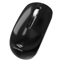 Mouse Sem Fio C3Tech, 1600 DPI, Bluetooth, Nano Receptor USB, Dual Mode, Preto - M-BT80BK