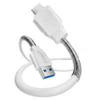 Cabo USB Para Tipo C Celark, 2 Metros, Branco - CE-C1308C-2M