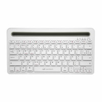 Teclado Multi Device C3Tech, Sem Fio, Bluetooth, Multimídia, Branco - K-BT100WH
