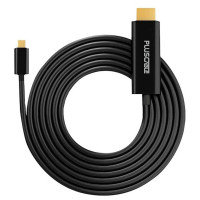 Cabo Adaptador PlusCable USB-C Para HDMI 2.0b, 2 Metros, Preto - HDMIC20