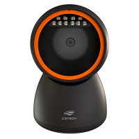 Leitor de Código de Barras Fixo C3Tech LB-D210, 1D/2D, USB, Preto/Laranja - LB-D210