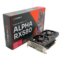 Placa De Vídeo Husky Alpha RX 580, AMD, 8GB, GDDR5, 256 Bit, HDMI, DVI, DisplayPort, Preto - HVG580