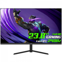 Monitor Gamer SuperFrame Vision, 23.8" Full HD, Fast IPS, 240Hz, HDR, FreeSync/G-Sync, HDMI/DP - SFVSFB-24240-FHD-PRO