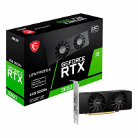 Placa de Vídeo MSI NVIDIA GeForce RTX 3050 LP 2X OC, 6GB GDDR6, 96-Bit, DLSS, Low Profile, 2X HDMI/DP - 912-V812-223