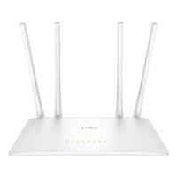 Roteador Wireless Cudy WR1200, Dual Band, AC1200 867MBPS, 4 Antenas, Branco - WR1200
