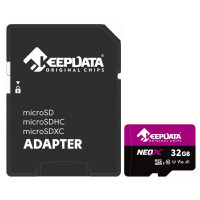 Cartão de Memória 32GB Keepdata Neo x, Micro SD Com Adaptador SD, Classe 10 - KDMSDC10U3V30A1/32G