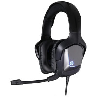 Headset Gamer HP, Surround 7.1, Driver 40mm, USB, LED Azul, Preto - H220GS