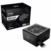 Fonte ASRock Pro, 650W, 80 Plus Bronze, ATX 3.1, PFC Ativo, Preto - PRO-650B