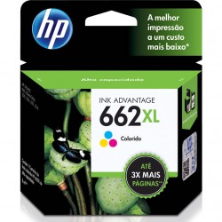 Cartucho HP 662XL Colorido - CZ106AB