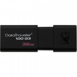 PEN DRIVE 32GB DATA TRAVELER 100 G3 USB3.0 PRETO DT100G3/32GB - KINGSTON
