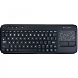 Teclado Sem Fio Logitech K400, Plus TV com Touchpad Integrado, Conexão USB Unifying e Layout ABNT2, Cinza - 920-007125