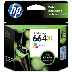 Cartucho HP 664XL Colorido - F6V30AB