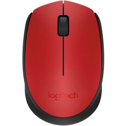 Mouse Sem Fio Logitech M170, 2.4GHz, Vermelho - 910-004941