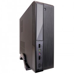 Gabinete Pixxo, 1 Baia, Slim, Com Fonte, Preto - HTQ562B04S