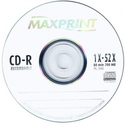 CD-R GRAVAVEL BULK 52X 50 6047 UND - MAXPRINT