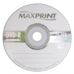 DVD-R 4.7GB 16X 120 MINUTOS RECORDABLE (UNIDADE) 50606-6 - MAXPRINT