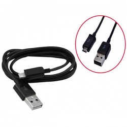 Cabo USB 2.0 AM X Micro USB (V8) 1,00m, Preto - CB0065B