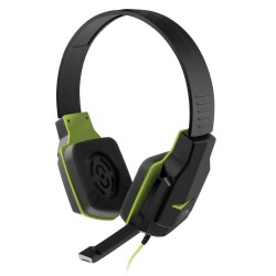 Headset Gamer Multilaser Earpad de Silicone, P2, Preto e Verde - PH146