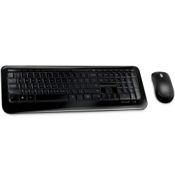 Kit Teclado e Mouse Sem Fio Microsoft 850, ABNT2, Preto - PY900021