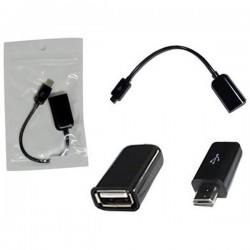 Cabo USB OTG Para V8 OTG 15 Centimetros, Preto, XT-3011 - CB0053