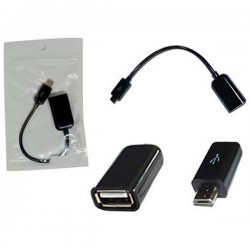 Cabo USB OTG Para V8 OTG 15 Centimetros, Preto, XT-3011 - CB0053 CB-61
