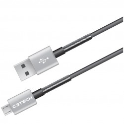 CABO USB X MICRO USB 1.5 METRO CINZA/PRATA CB-1000GY - C3 TECH