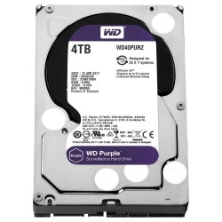 HD Western Digital Purple Surveillance, 4TB, Cache 64MB, 6.0GB/s, Intellipower, SATA III - WD40PURZ