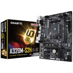 Placa Mãe Gigabyte GA-A320M-S2H, AMD AM4, DDR4, mATX, USB 3.0, DVI, HDMI/VGA - GA-A320M-S2H