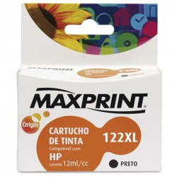CARTUCHO 122XL PRETO COMPATIVEL COM HP BLKG CH563HB - MAXPRINT