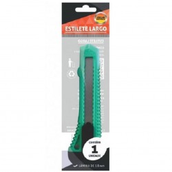 Estilete Largo LeoArte, UND, Lamina de 18MM, Diversas Cores - 0719