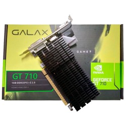 Placa de Vídeo Galax GT 710, NVIDIA GeForce 1GB, DDR3, 64Bit, VGA DVI HDMI - 71GGF4DC00WG